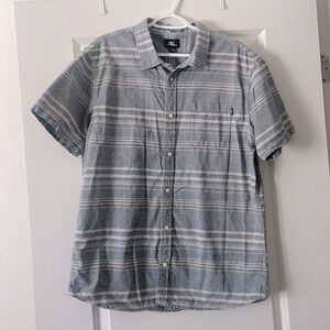 O'Neill Blue and White Striped Casual Shirt